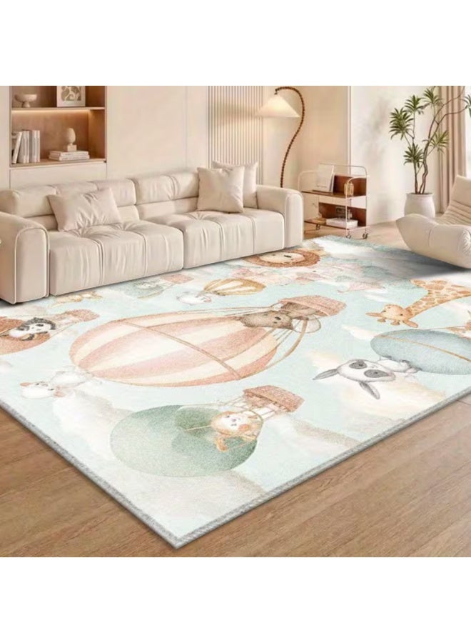 Factory Price Jungle Friends Cushion Play Mat Rug – Soft Padded Carpet with Non-Slip Backing, 160 x 200 cm - Image 3